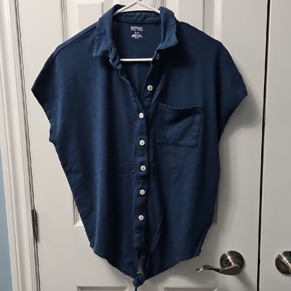 Buffalo David Bitton Shirt Color Blue Size Small